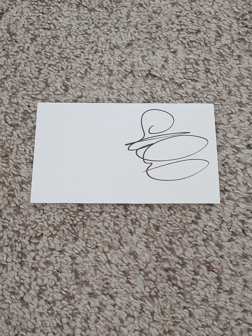 Cledus T Judd Signed Index Card